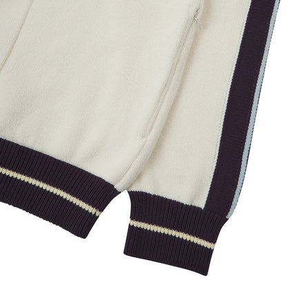 Uskees 7015 Racquet Club Track Top Cream - The Sporting Lodge