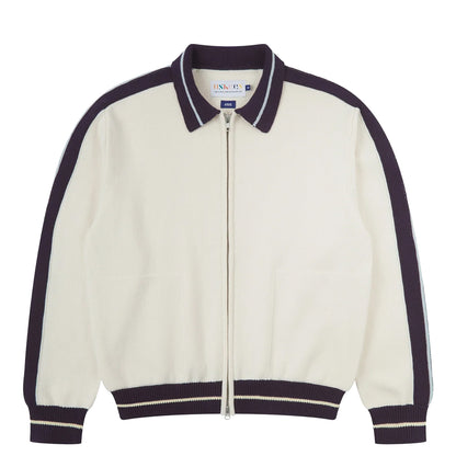 Uskees 7015 Racquet Club Track Top Cream - The Sporting Lodge