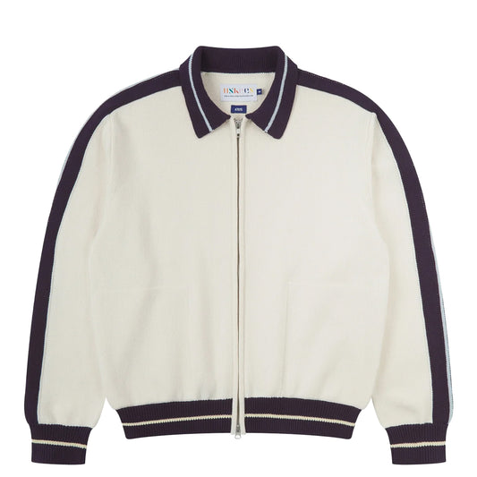 Uskees 7015 Racquet Club Track Top Cream - The Sporting Lodge