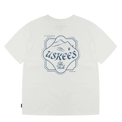 Uskees 7023-3 Ski Club S/S T-Shirt White