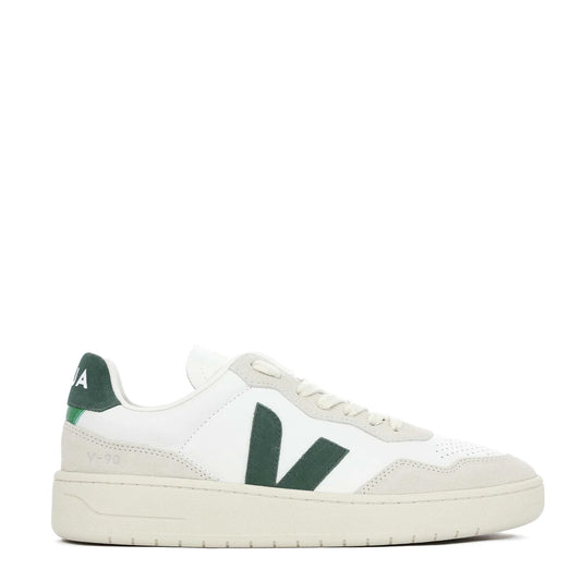 Veja V-90 Organic Leather Trainer Extra White Cyprus - The Sporting Lodge