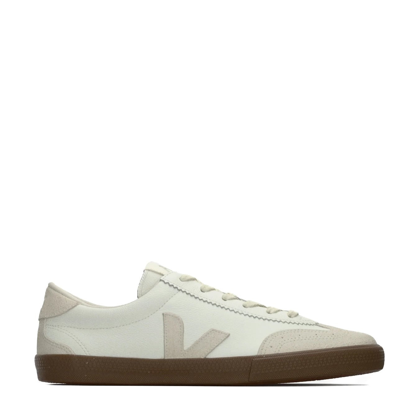 Veja Volley Leather Trainer White Natural Bark