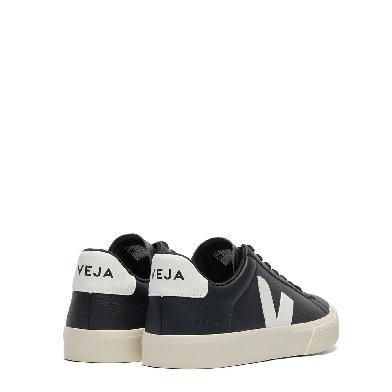 Veja Womens Campo Leather Trainer Black White - The Sporting Lodge