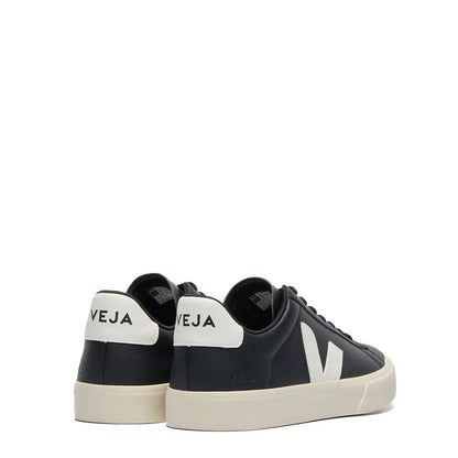 Veja Womens Campo Leather Trainer Black White - The Sporting Lodge
