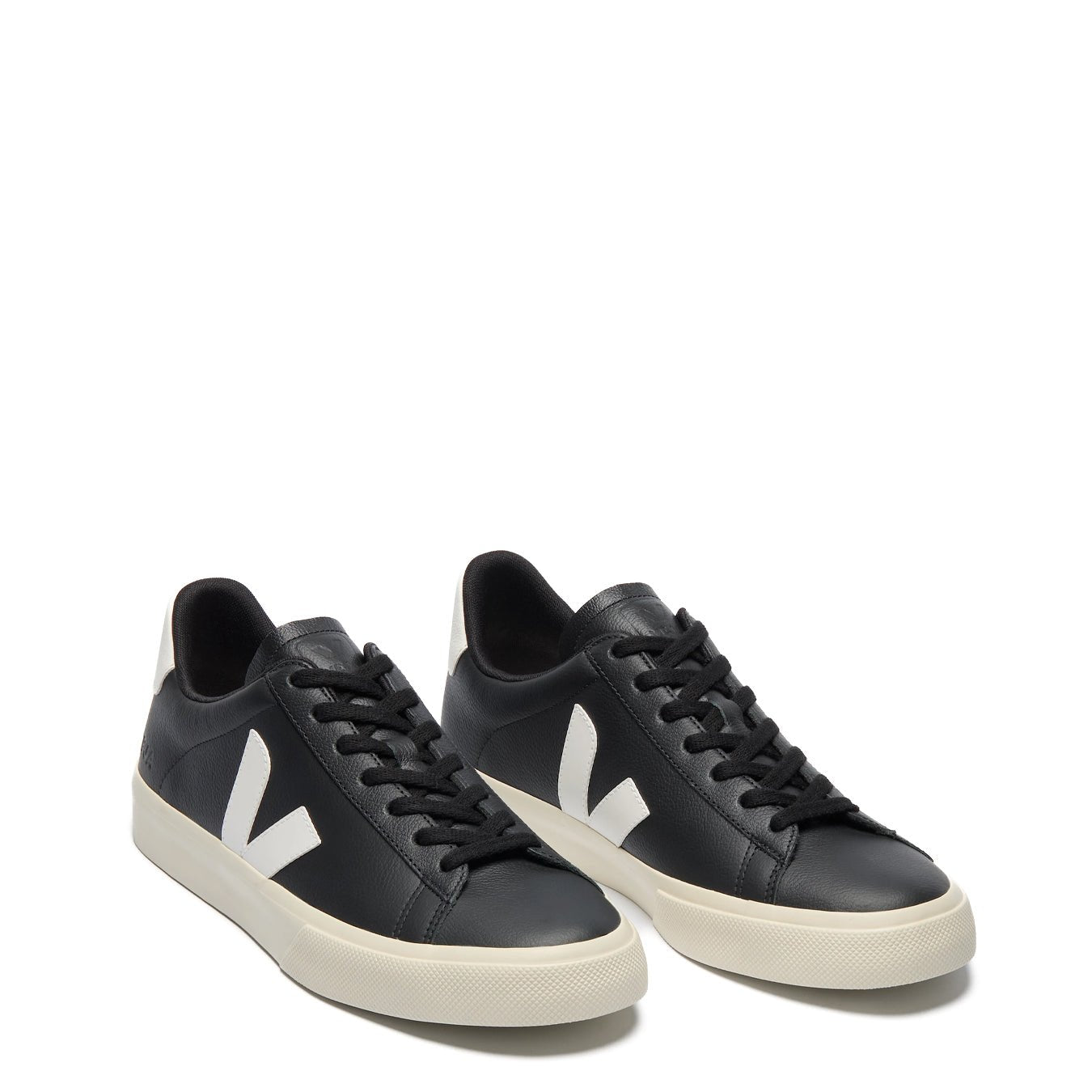 Veja Womens Campo Leather Trainer Black White - The Sporting Lodge
