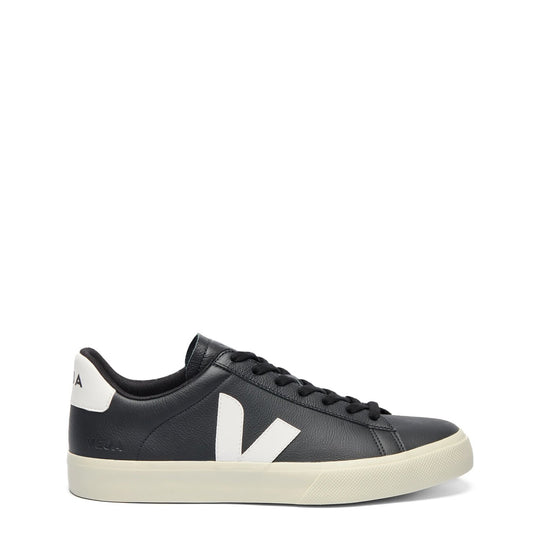 Veja Womens Campo Leather Trainer Black White - The Sporting Lodge