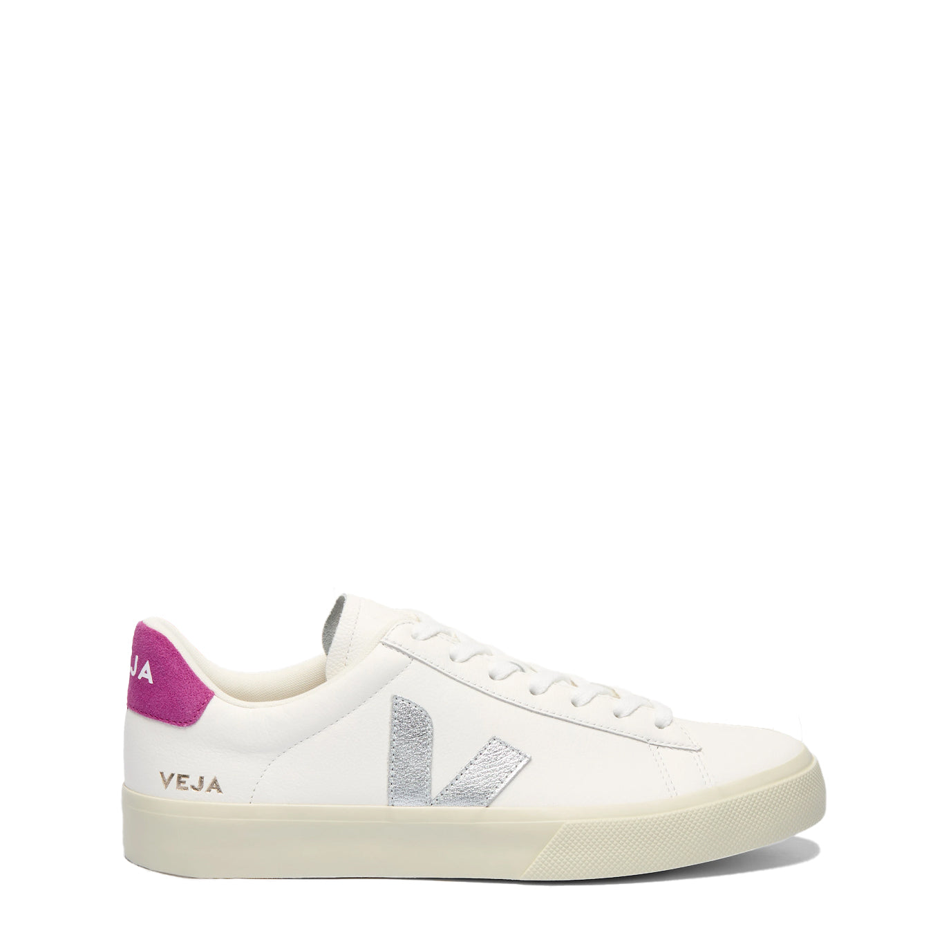 Veja Womens Campo Leather White Silver Ultraviolet | The Sporting