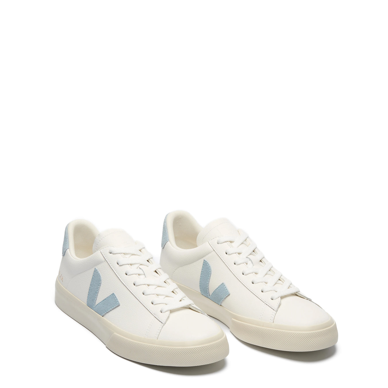 Veja Womens Campo Leather White Steel