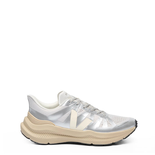 Veja Womens Condor 3 Advanced Engineered-Mesh Silver Cashew Almond - The Sporting Lodge