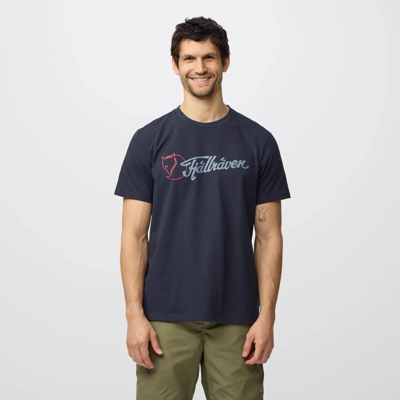 Fjallraven Archive Logo T-Shirt Classic Eggshell