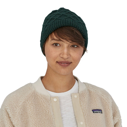 Patagonia Womens Honeycomb Knit Beanie Northern Green
