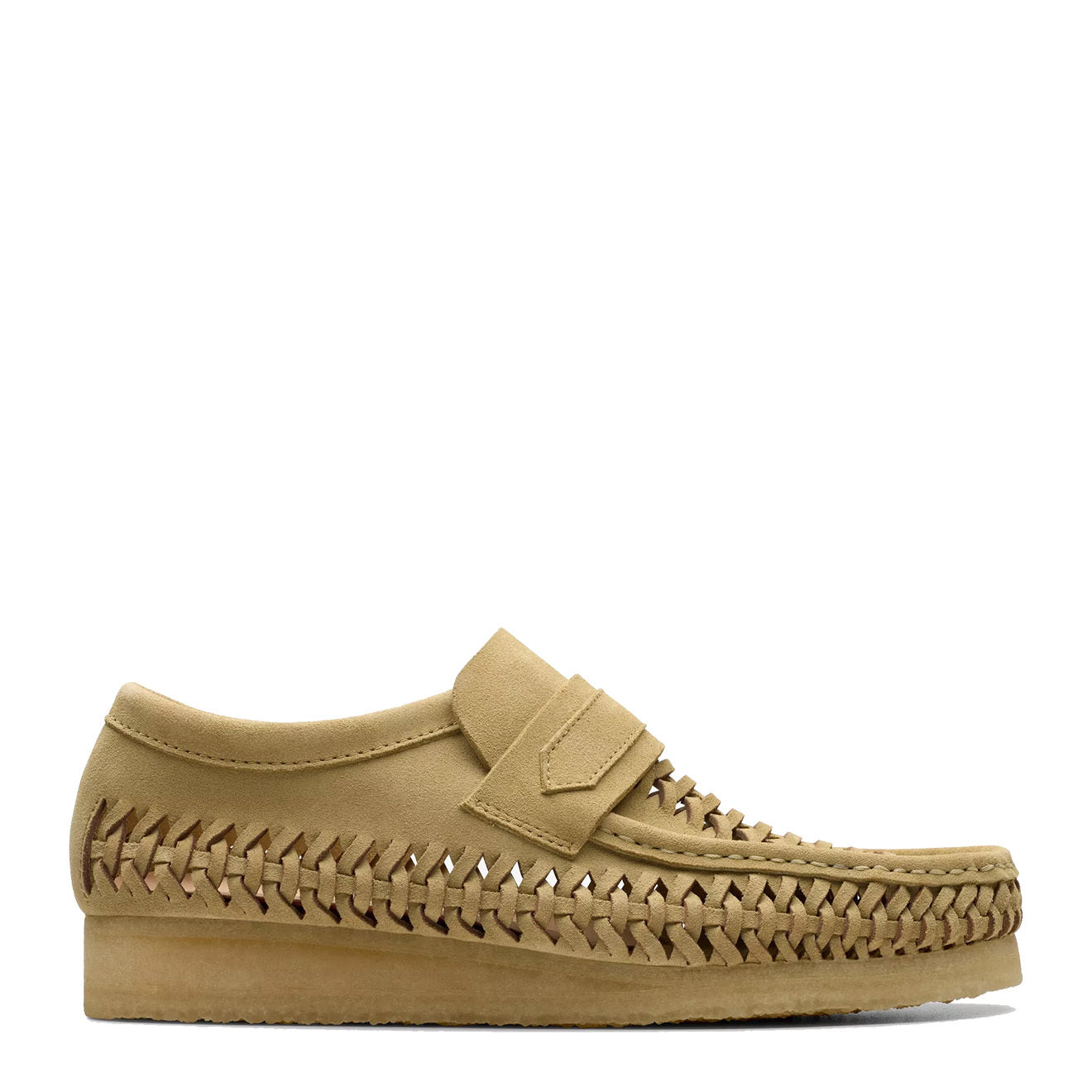 Clarks Originals WB Loafer Weave Maple Suede | The Sporting Lodge