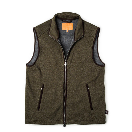 Westley Richards Lyell Fleece Gilet Moss - The Sporting Lodge