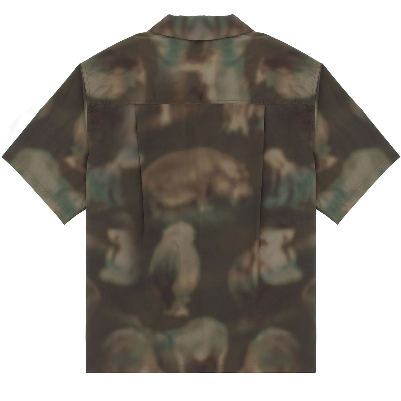 Wild Things S/S Camp Shirt Nature Mosaic Olive - The Sporting Lodge