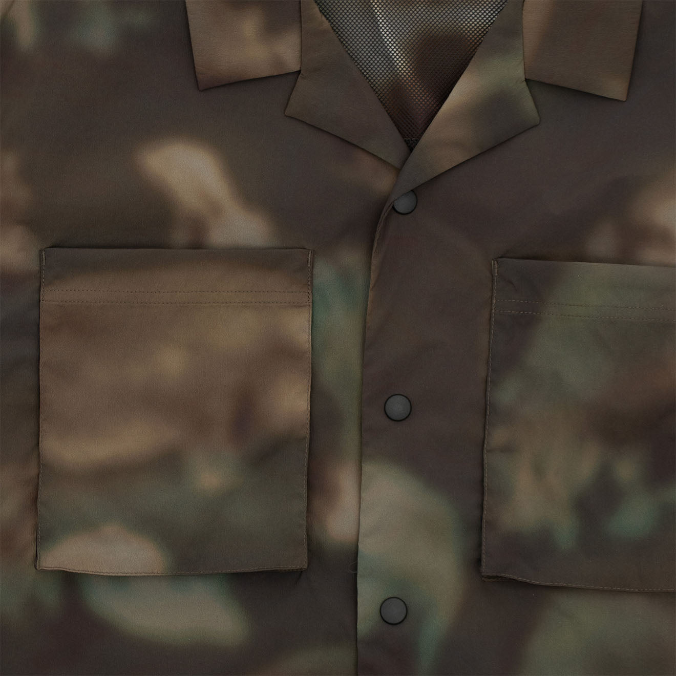 Wild Things S/S Camp Shirt Nature Mosaic Olive - The Sporting Lodge