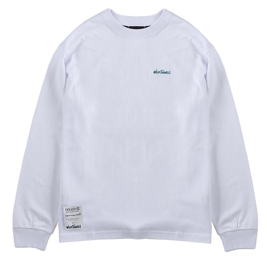 Wild Things Snow Leopard Graphic Long Tee White - The Sporting Lodge