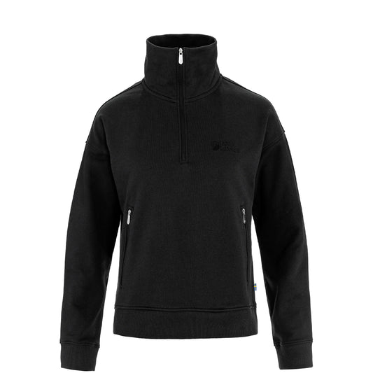 Fjallraven Womens Vardag Half Zip Sweater Black