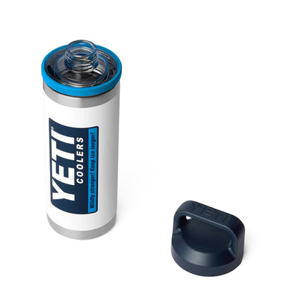 YETI 18oz Rambler Chug Bottle White / Blue