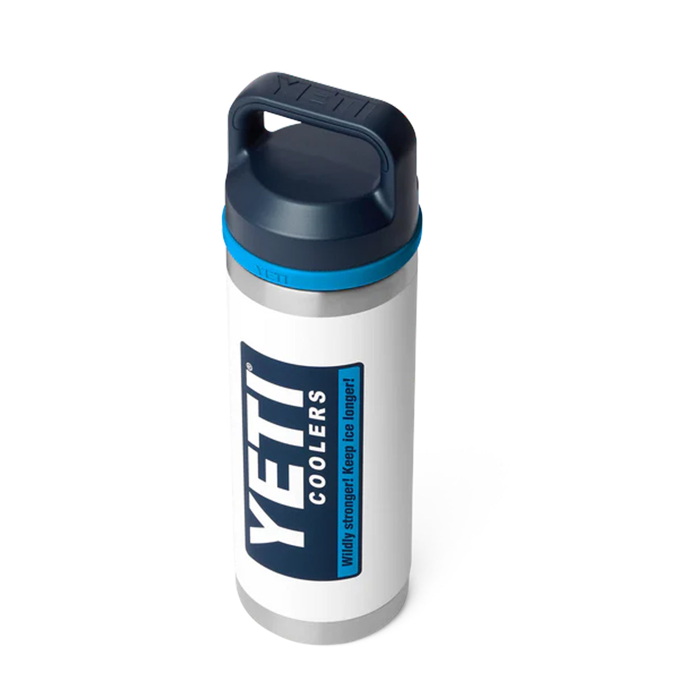 YETI 18oz Rambler Chug Bottle White / Blue