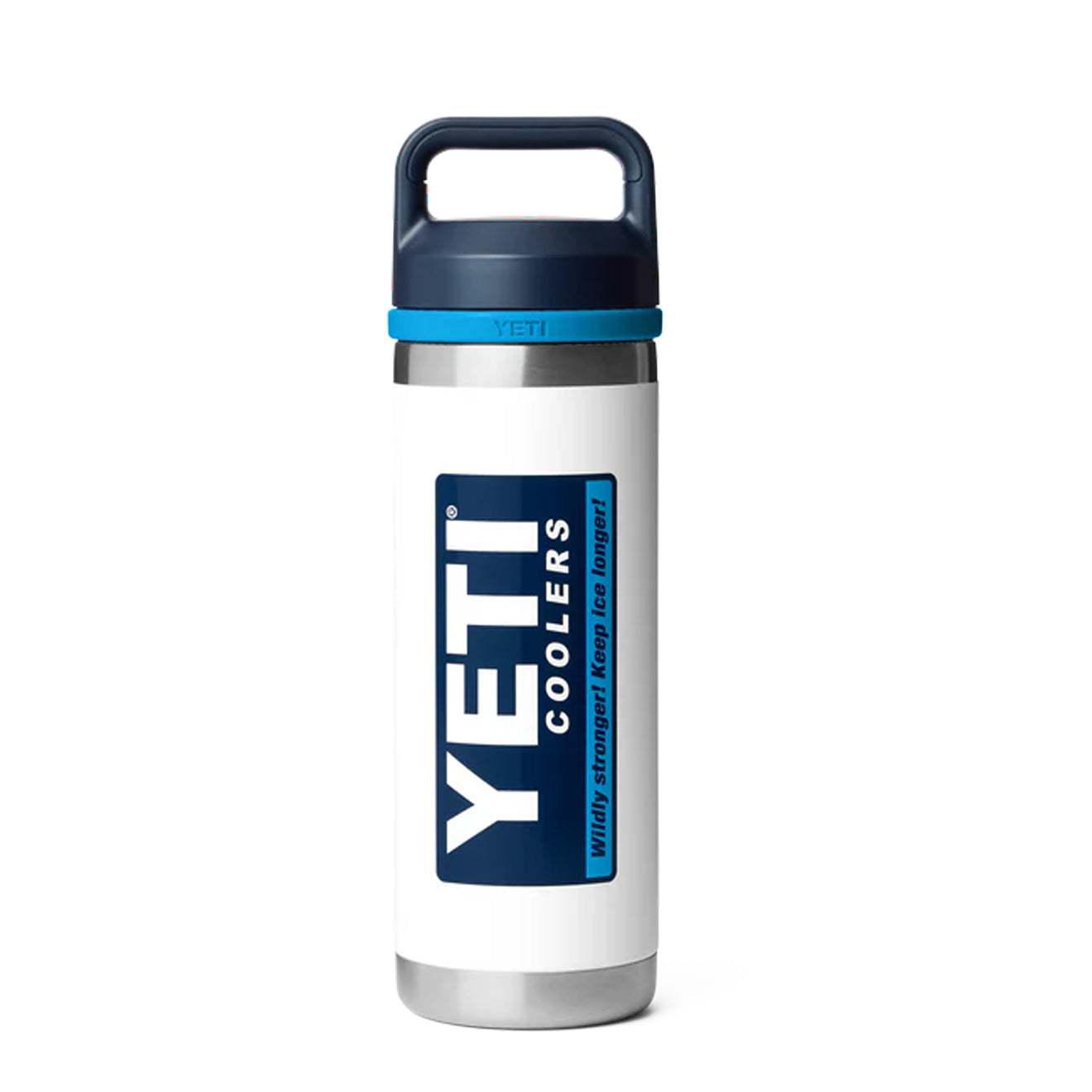 YETI 18oz Rambler Chug Bottle White / Blue