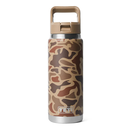 YETI 26oz Rambler Straw Bottle Wetlands Camo