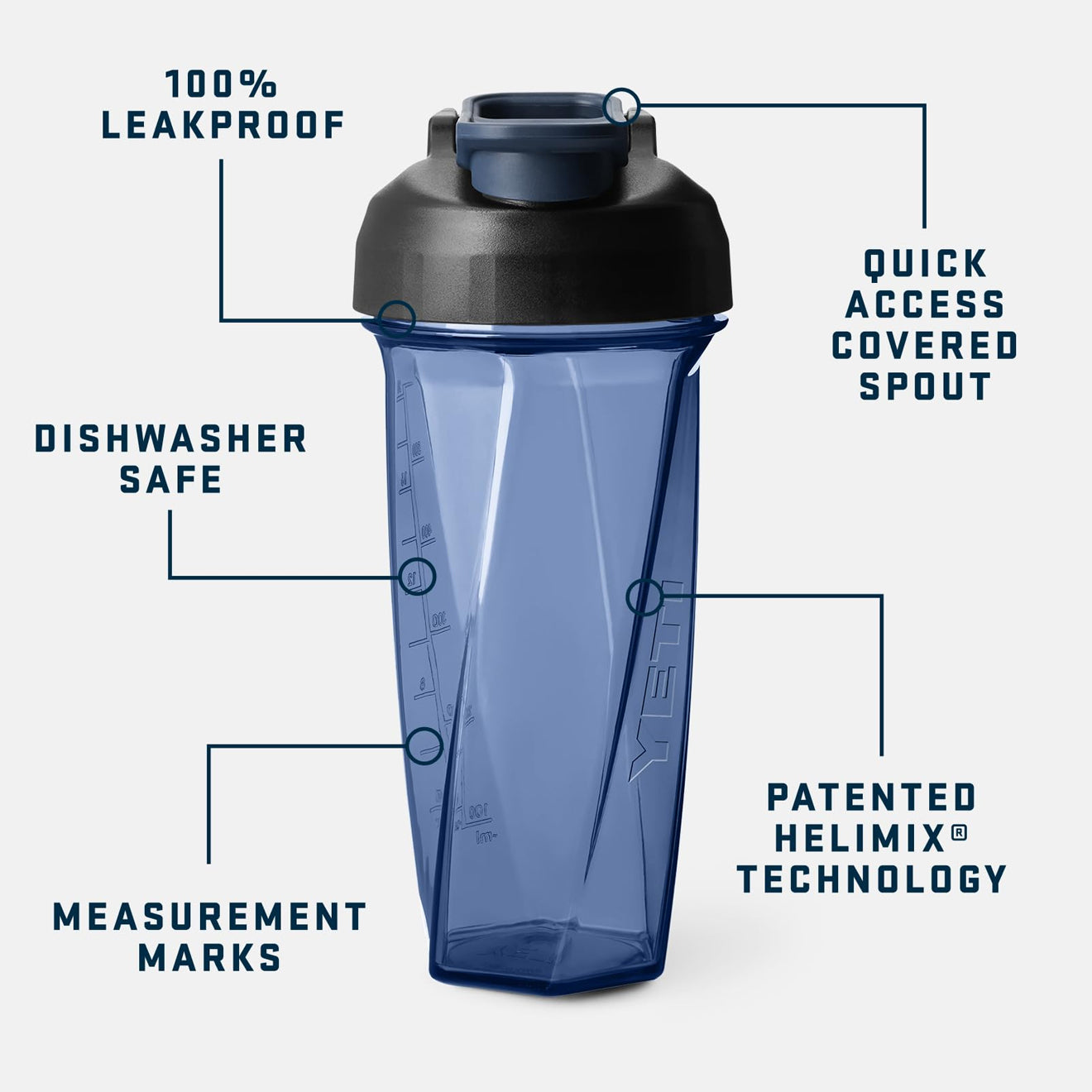 YETI 27 oz (737 ml) Shaker Bottle Navy