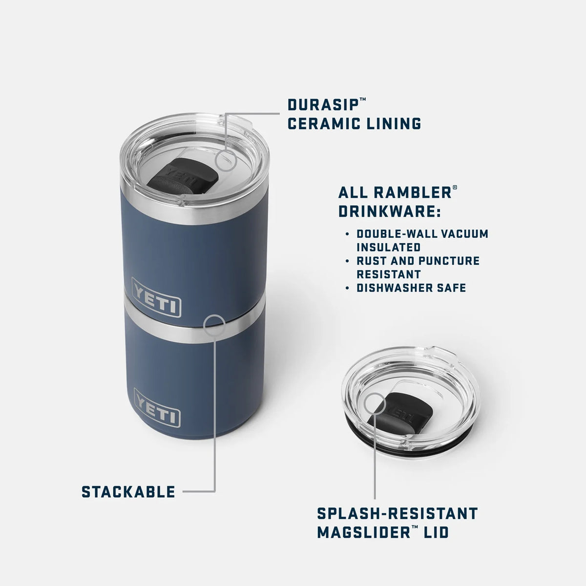 YETI Rambler 10oz Lowball 2.0 MS White