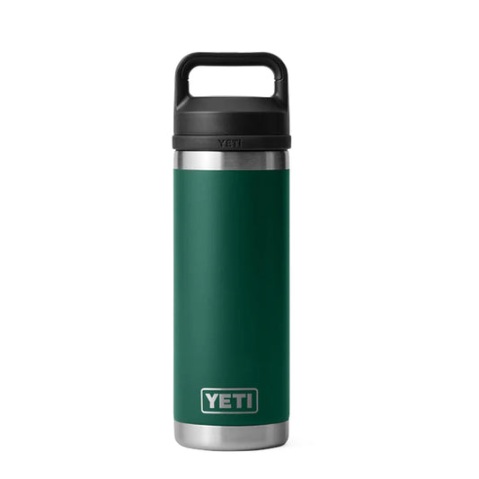 YETI Rambler 18 oz Bottle Chug 18 oz Black Forest Green