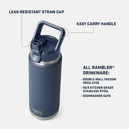 YETI Rambler 18oz Straw Bottle Pace Purple