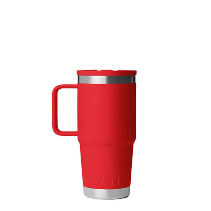 YETI Rambler 20 Oz Travel Straw Mug Rescue Red