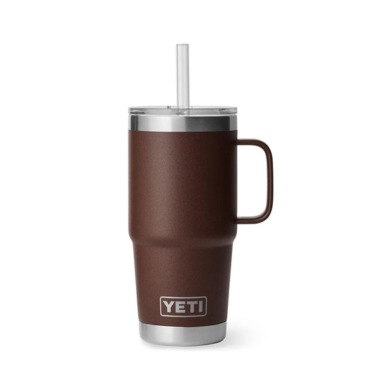 YETI Rambler 25oz Straw Mug Wetlands Brown