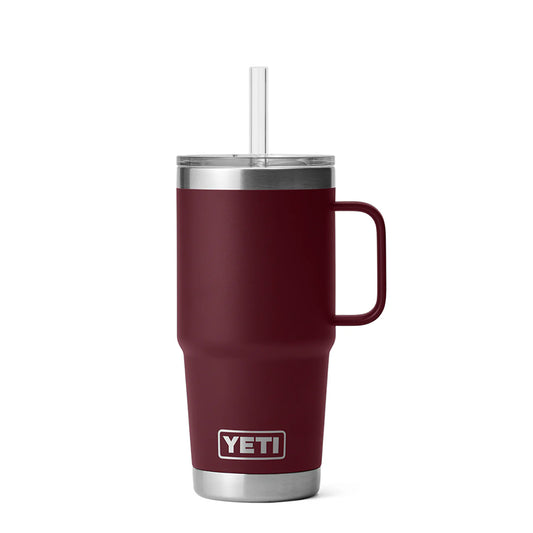 YETI Rambler 25oz Straw Mug Wild Vine Red