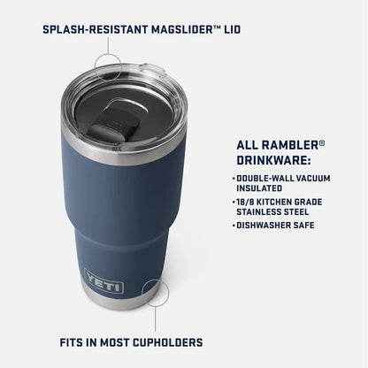 YETI Rambler 30 oz Tumbler MS Navy