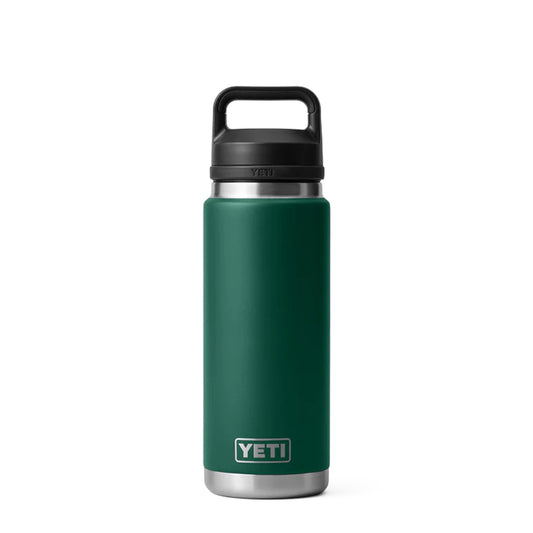 YETI Rambler Bottle Chug 26 oz Black Forest Green