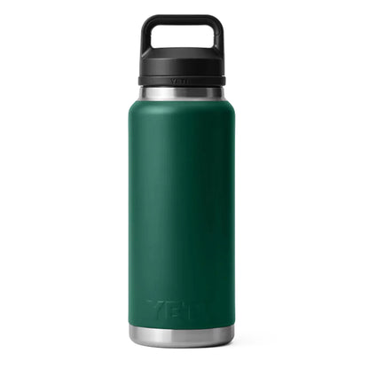 YETI Rambler Bottle Chug 36 oz Black Forest Green - The Sporting Lodge