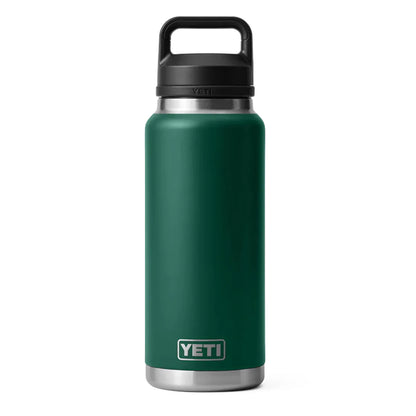 YETI Rambler Bottle Chug 36 oz Black Forest Green - The Sporting Lodge