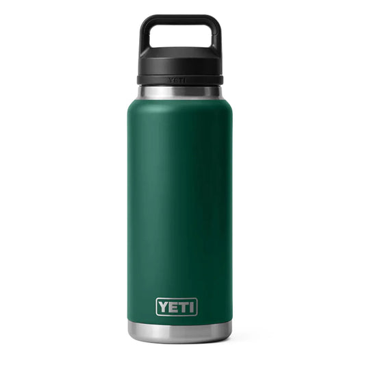 YETI Rambler Bottle Chug 36 oz Black Forest Green
