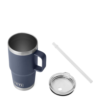 Yeti Rambler 25 Oz Straw Mug Navy