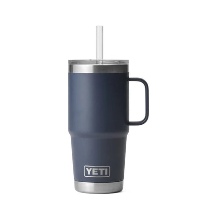 Yeti Rambler 25 Oz Straw Mug Navy
