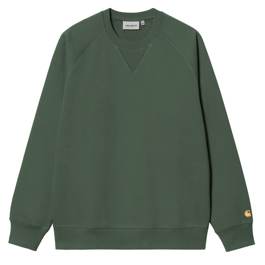 Carhartt WIP Chase Sweat Sycamore Tree / Gold - The Sporting Lodge