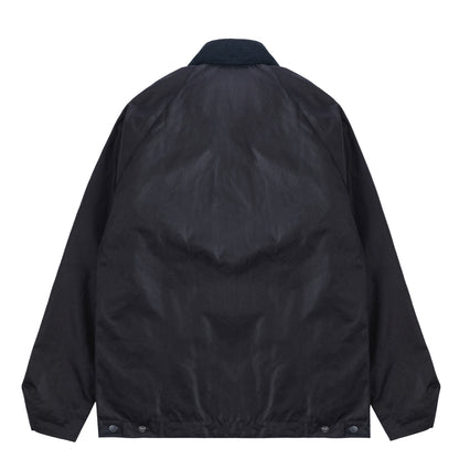 Barbour Bedale Short Waxed Jacket Navy - The Sporting Lodge