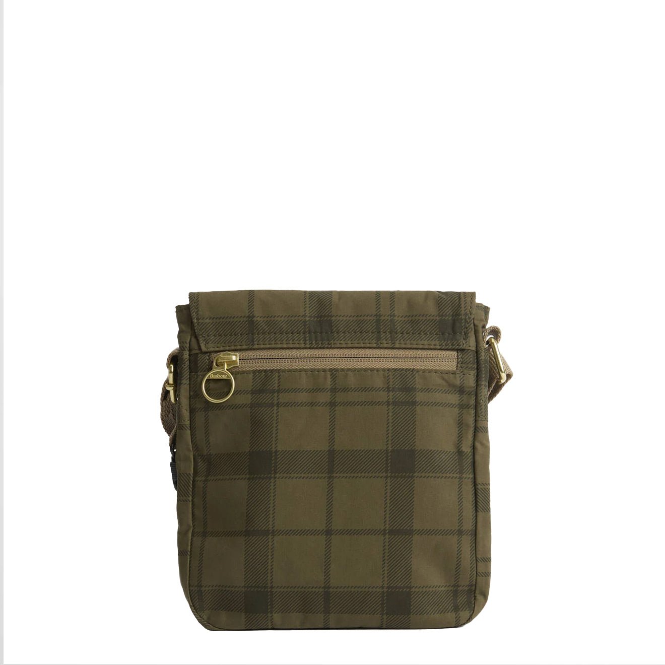 Barbour Transport Crossbody Bag Dusky Green Tartan