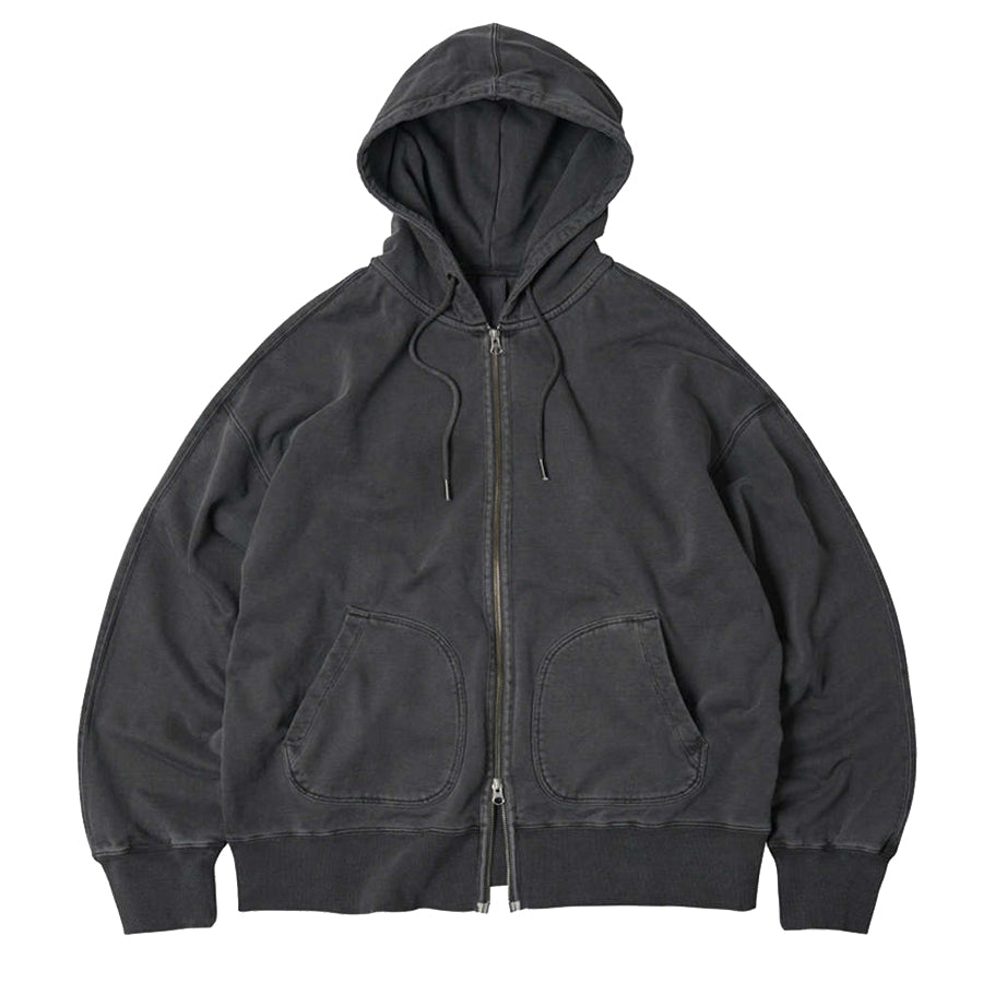 ★HOODHOOD★ Pigment damage hood zip-up charcoal MUSINSA | CRITIC PIGMENT GHOST HOODIE ZIP-UP CHARCOAL