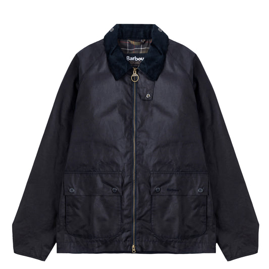 Barbour Bedale Short Waxed Jacket Navy