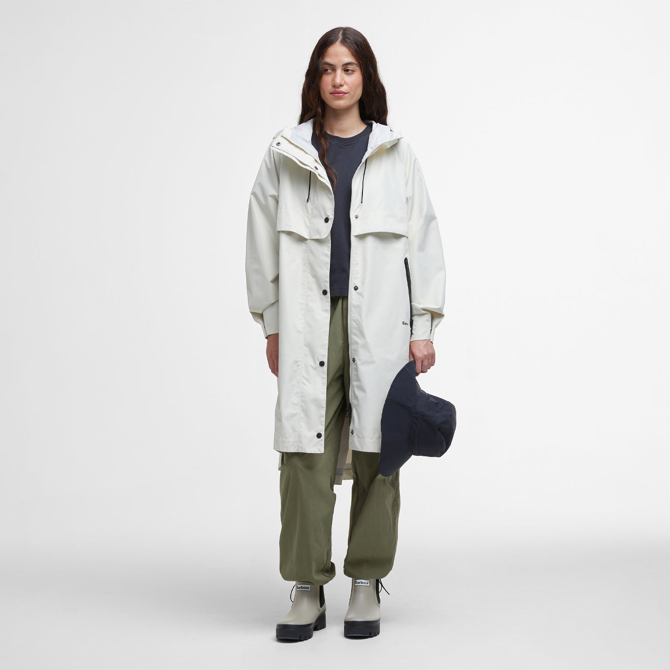 Barbour Womens Jayla Waterproof Parka Salt - The Sporting Lodge