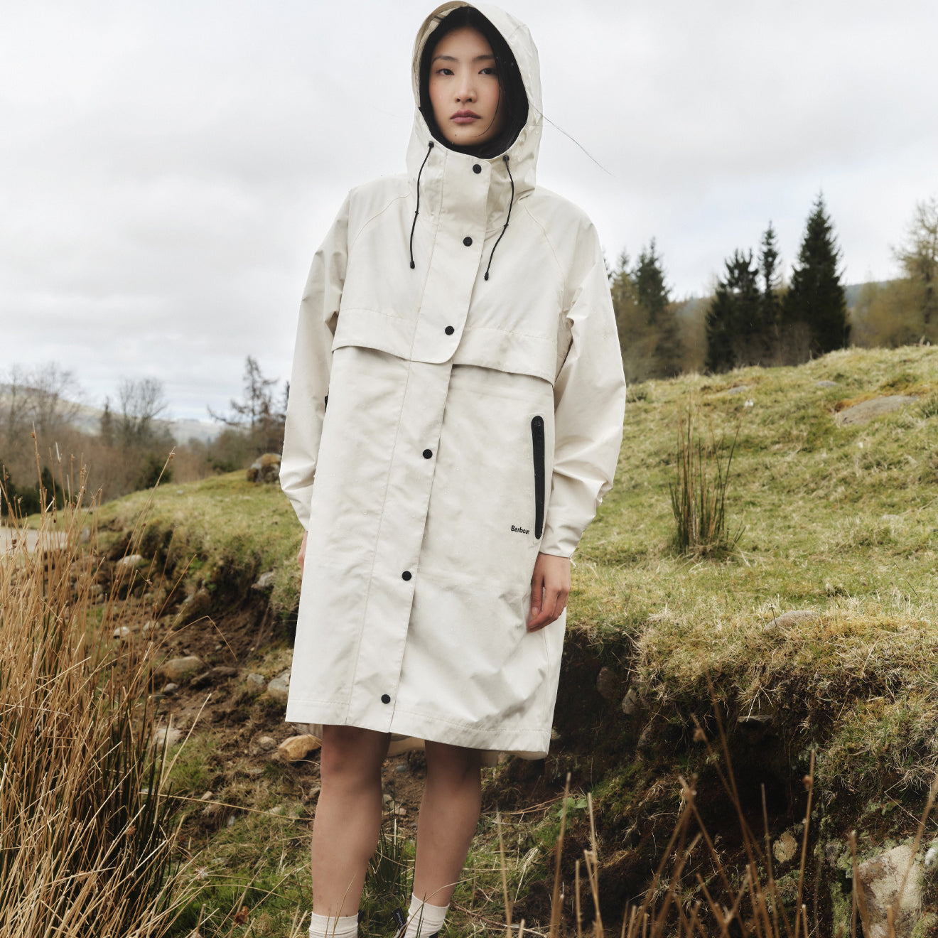 Barbour Womens Jayla Waterproof Parka Salt - The Sporting Lodge