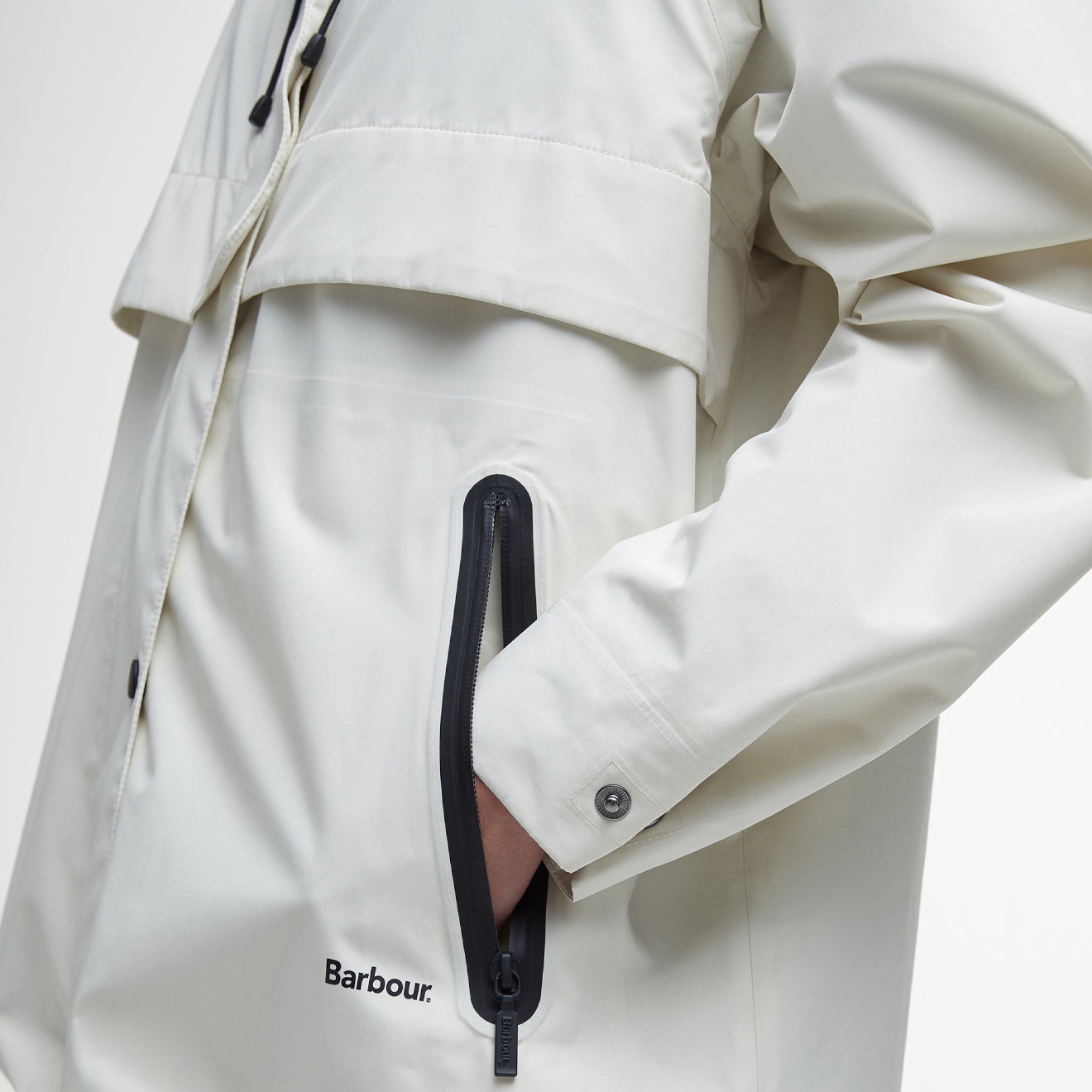 Barbour Womens Jayla Waterproof Parka Salt - The Sporting Lodge