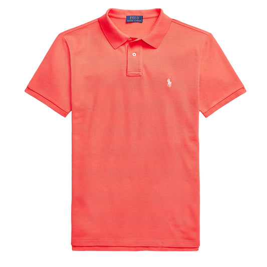 Polo Ralph Lauren Custom Slim Fit Classic Polo Pale Red - The Sporting Lodge