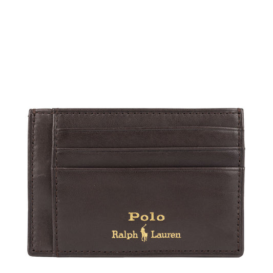 Polo Ralph Lauren Small Leather Card Case Brown - The Sporting Lodge