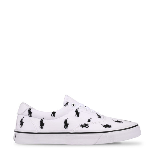 Polo Ralph Lauren Thorton Trainer Low Top White Multi - The Sporting Lodge